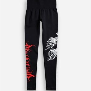 Civil regime - Revenge Kelly seamless scrunch leggings Black